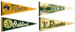 1970-80s Collection of Pennants & Mini-Pennants