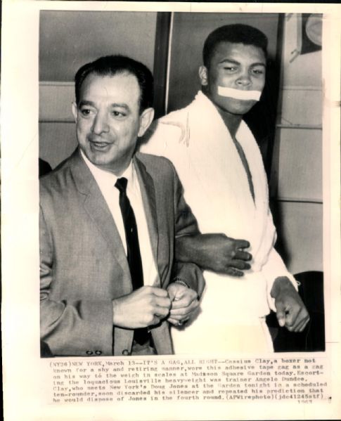 1963 Muhammad Ali Angelo Dundee Original Photo (MEARS Photo LOA)