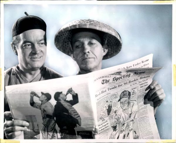 1961 Bob Hope Bing Crosby "The Sporting News Collection Archives" Original 8" x 10" Photo (Sporting News Collection Hologram/MEARS Photo LOA)