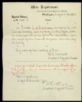 1865 War Department Adjutant General Special Order Document