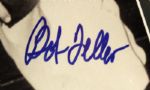 1990s Bob Feller Cleveland Indians Signed 8 x 10 Photo Display - JSA
