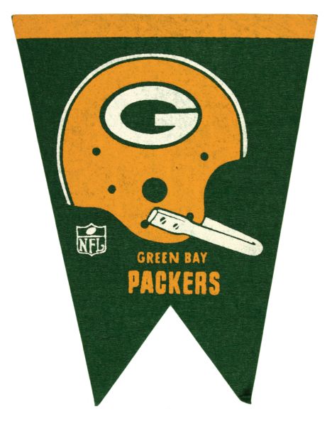 1960s Green Bay Packers Pennant