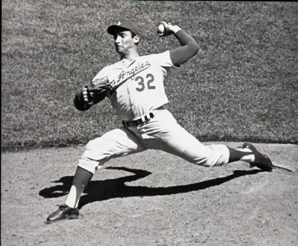 1958-66 Sandy Koufax Los Angeles Dodgers "The Sporting News" Original 3" x 3.5" Black And White Negative (The Sporting News Collection/MEARS Auction LOA) 