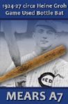 1920s Heinie Groh Zinn Beck Model 100 Professional Model Game Used Bottle Bat - New York Giants - Cincinnati Reds (MEARS A6.5)