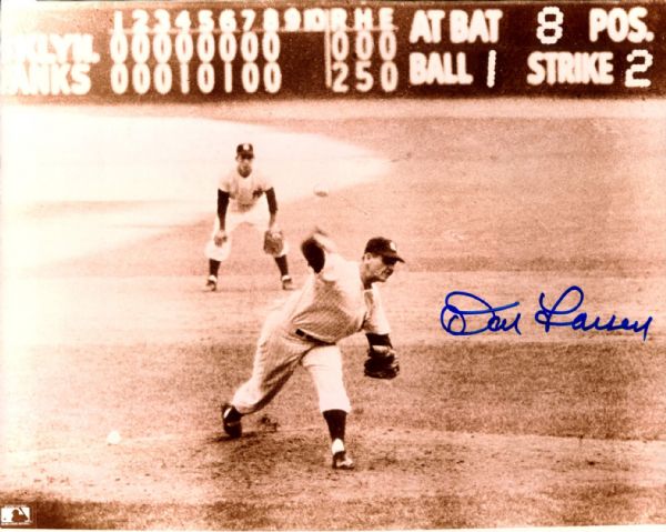 1956 Don Larsen New York Yankees Signed 8" x 10" Photo - JSA 