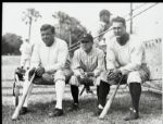 1929 Babe Ruth Lou Gehrig Miller Huggins "The Sporting News" Original 3.25" x 4.25" Black And White Negative (The Sporting News Collection/MEARS Auction LOA) 