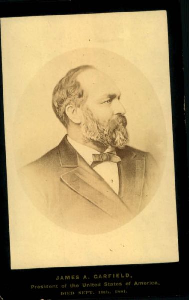 1881 President James Garfield Funeral Cabinet Card