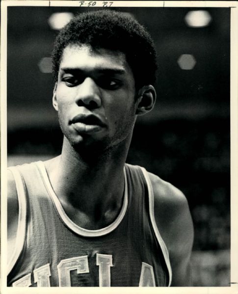 1966-69 circa Lew Alcindor UCLA Bruins "TSN Collection Archives" Original 8" x 10" Photo (Sporting News Collection Hologram/MEARS Photo LOA)