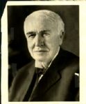 1931 Thomas Edison "The Sporting News Collection Archives" 1930s Print (Sporting News Collection Hologram/MEARS Photo LOA)