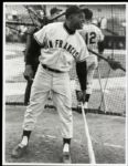 1960s Depiction of Willie Mays San Francisco Giants 11 x 14 Arthur Rickerby Studio Print - Lot of 2 - MEARS