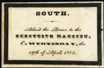 1865 Abraham Lincoln Funeral Pass