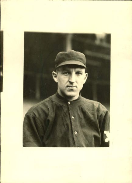 1911 Buck Herzog New York Giants "Detroit News Archives" Original 5" x 7" Photo (Detroit News Pre1918 Label/MEARS Photo LOA)