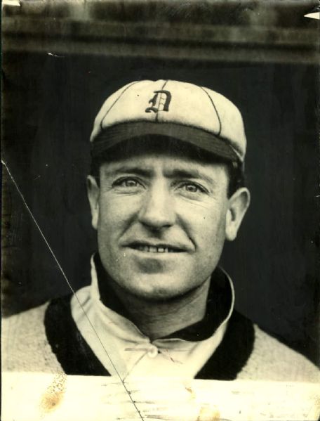 1904-12 Pre Charlie OLeary Detroit Tigers "Detroit News Archives" Original 6" x 8" Photo (Detroit News Pre1918 Label/MEARS Photo LOA)