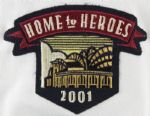 2001 Everett Stull Milwaukee Brewers Game Worn Jersey DNP w/2001 Home To Heroes Patch - MEARS
