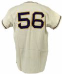 1970 Milwaukee Brewers #56 Home Spring Training Jersey - Very First Jersey Worn by Milwaukee Brewers - Seattle Pilots (MEARS A5.5)