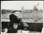 1936 President Roosevelt at George Rogers Clark Memorial "The Chicago Sun Times Archives" Original 11" x 14" Jumbo Oversized Photo (CST Hologram/MEARS Photo LOA) Unique 