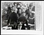 1963 John F. Kennedy Original 11" x 14" Oversized Chicago Sun Times Photo From John F. Kennedy Funeral Rose & Ted Kennedy - MEARS 