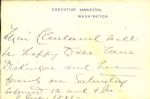 1885 Grover Cleveland Signed Card with Letter and Envelope -JSA