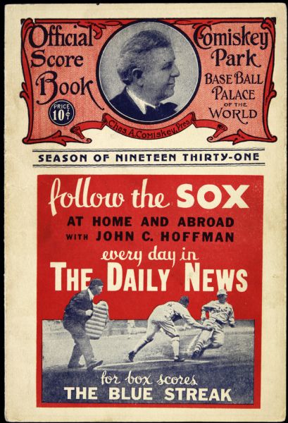1931 Chicago White Sox  vs. Philadelphia As Scorecard