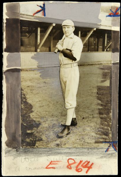 1901-02 Bill Sullivan Chicago White Stockings "The Sporting News Collection Archives" Original Photo (Sporting News Collection Hologram/MEARS Photo LOA)
