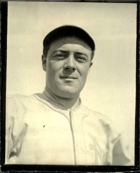 1916 George Burns New York Giants "Detroit News Archives" Original 4" x 5" Photo (Detroit News Pre1918 Label/MEARS Photo LOA)