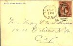 1885 Grover Cleveland Signed Card with Letter and Envelope -JSA