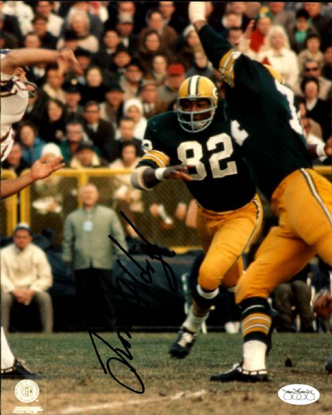 1990s Lionel Aldridge Green Bay Packers Signed 8" x 10" Photo - JSA Sticker
