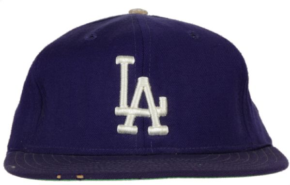 1970s Los Angeles Dodgers Game Worn Cap (MEARS Auction LOA)