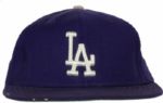 1970s Los Angeles Dodgers Game Worn Cap (MEARS Auction LOA)