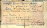 1865 Department of Washington Headquarters Visitors Pass