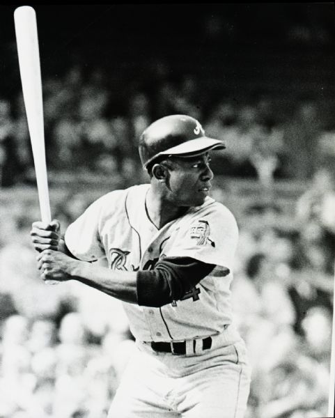 1966-74 Hank Aaron Atlanta Braves "The Sporting News" Original 3.25" x 4" Black And White Negative (The Sporting News Collection/MEARS Auction LOA) 