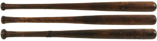 1917-22 H&B Louisville Slugger Professional Model Dead Ball Era Bats (Lot of 3)