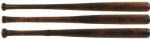 1917-22 H&B Louisville Slugger Professional Model Dead Ball Era Bats (Lot of 3)