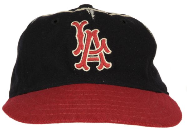 1961-64 Los Angeles Angels Game Worn Cap (MEARS Auction LOA)