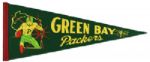 1950s Green Bay Packers Full Size 29" Pennant - Vibrant color and design