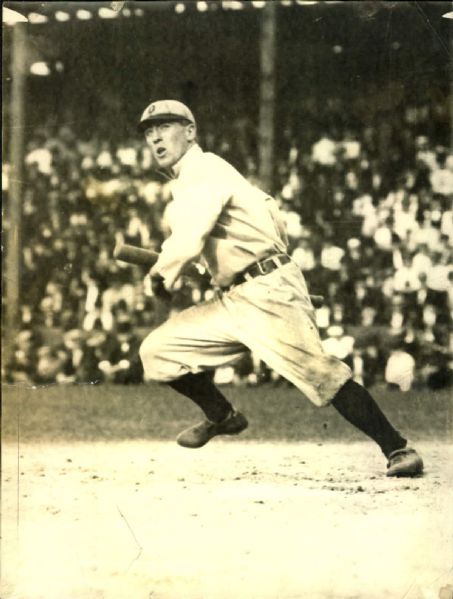 1908-20 Donie Bush Detroit Tigers "Detroit News Archives" Original 6" x 8" Photo (Detroit News Pre1918 Label/MEARS Photo LOA)