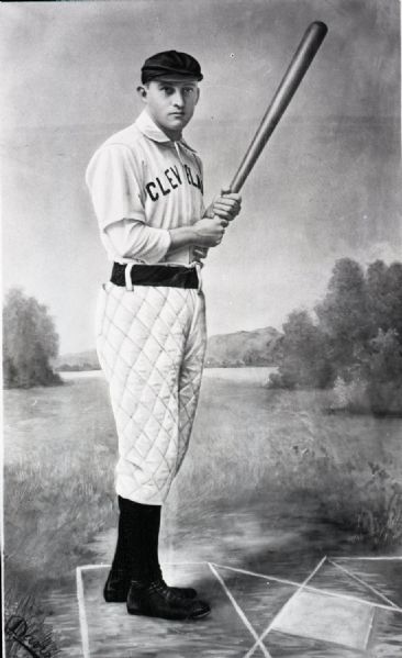 1891-98 Jesse Burkett Cleveland Spiders "The Sporting News" Original 1.5" x 2.5" Black And White Negative (The Sporting News Collection/MEARS Auction LOA) 