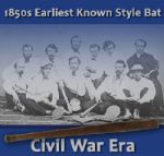 1850s Flat Sided Baseball Bat - An Excellent Example of the Earliest Style of American Baseball Bat Known (MEARS Auction LOA)