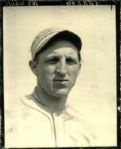 1916 Buck Herzog New York Giants "Detroit News Archives" Original 4" x 5" Photo (Detroit News Pre1918 Label/MEARS Photo LOA)