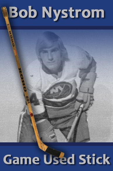 1975-76 Bob Nystrom New York Islanders Koho 221 Game Used Hockey Stick (MEARS Auction LOA)