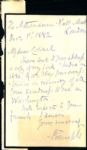 1882 Sir Richard Temple Signed and Handwritten Letter