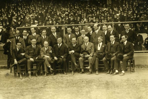 1910-20s circa Baseball Writers Gathering "TSN Collection Archives" Original 4.5" x 6.5" Generation 1 Photo (Sporting News Collection Hologram/MEARS Photo LOA)