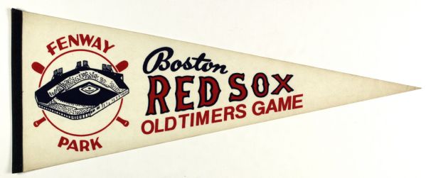 1970s Boston Red Sox Full Size Old Timers Game Pennant 