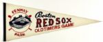 1970s Boston Red Sox Full Size Old Timers Game Pennant 