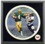 Brett Favre Green Bay Packers Signed Tis The Season Print Display- JSA