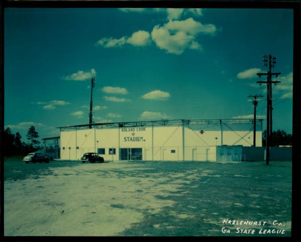 1949-56 Roland Cook Stadium Hazelhurst-Baxley Baseball Club "The Sporting News Collection Archives" Original Photos (Sporting News Collection Hologram/MEARS Photo LOA) - Lot of 2