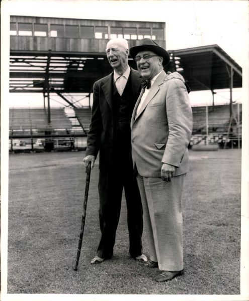 1955 Connie Mack Branch Rickey "The Sporting News Collection Archives" Original 8" x 10" Photo (Sporting News Collection Hologram/MEARS Photo LOA)