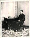 1877 Modern Print Thomas Edison "The Sporting News Collection Archives" Original 7" x 9" Photo (Sporting News Collection Hologram/MEARS Photo LOA)