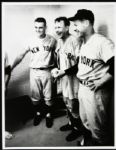 1960s Depiction of Mickey Mantle Ralph Houk Roger Maris New York Yankees 11" x 14" Arthur Rickerby Studio Print  -MEARS