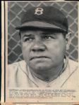 1935 Babe Ruth Boston Braves "The Sporting News Collection Archives" Original 6" x 8" Photo (Sporting News Collection Hologram/MEARS Photo LOA)